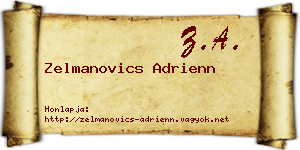 Zelmanovics Adrienn névjegykártya